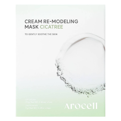 Успокаивающая альгинатная маска c чайным деревом Arocell Cream Re-modeling Mask Cicatree