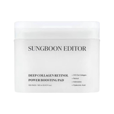 Увлажняющие пэды с ретинолом Sungboon Editor Deep Collagen Retinol Power Boosting Pad