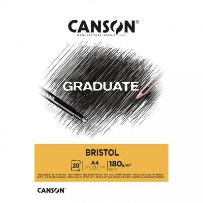 Альбом-склейка для смешанных техник Canson "Graduate Bristol" A4 20 л 180 г