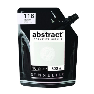 Акрил Sennelier "Abstract" 500 мл, белила титановые