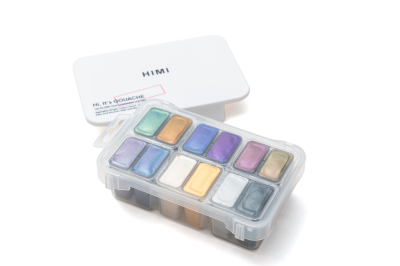 Набор гуаши HIMI "Хамелеон", 12 цветов по 12 мл