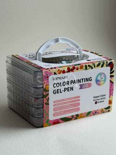 Набор ручек гелевых Languo, 0,6 мм, 45 цветов