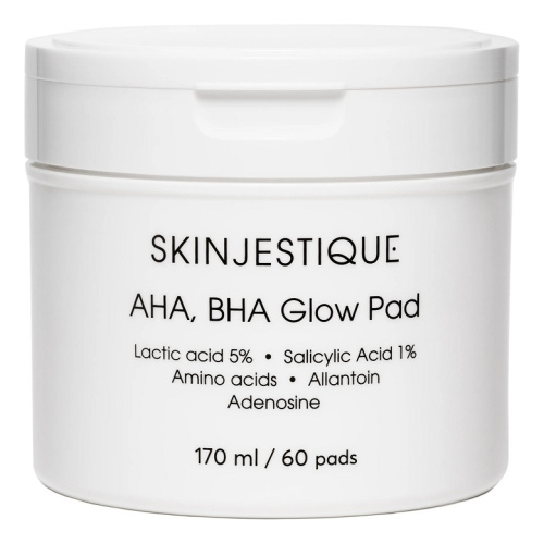 Кислотные пэды для сияния кожи лица AHA, BHA Glow Pad 60шт