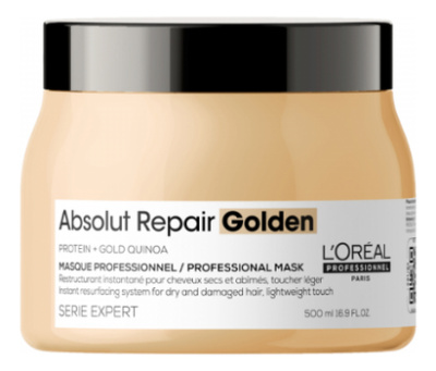 Маска-крем для волос Serie Expert Absolut Repair Golden Protein + Gold Quinoa Masque: Маска-крем 500мл
