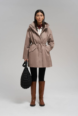 Короткий плащ из твила