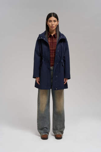 Короткий плащ из твила