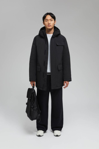 Утепленная куртка с капюшоном