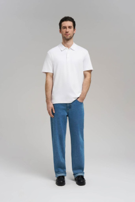 Поло regular fit из хлопкового трикотажа интерлок