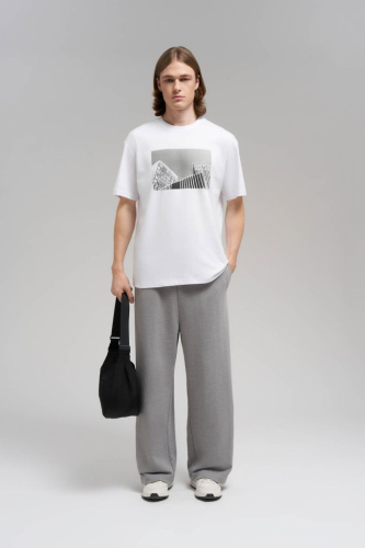 Свободная футболка comfort fit из хлопкового джерси