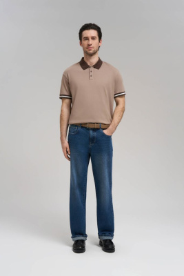 Свободное поло comfort fit из хлопкового джерси