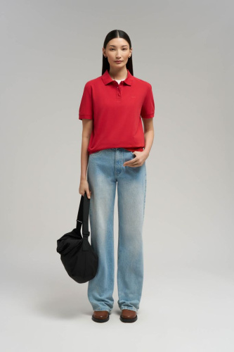 Поло regular fit из хлопка пике