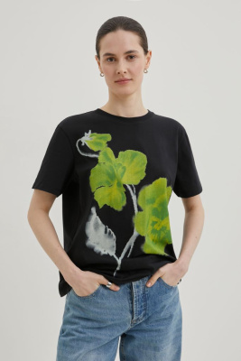 Футболка из хлопка с принтом