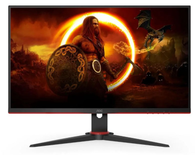 Монитор 27" AOC 27G2ZNE LCD, 1920х1080, 4 мс, 250 кд/м2, 3000:1, 80M:1, 16.7M, 178°/178°, nonGLARE, 16:9, VA, 240 Hz, 2xHDMI, DP, Tilt, Swivel, 3Y, Bl