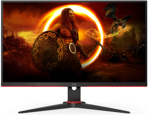 Монитор 23,8" AOC 24G2SAE 1920x1080 165Hz VA LED 16:9 4ms VGA Freesync 2*HDMI 80M:1 178/178 350cd 3000:1 Tilt black/red