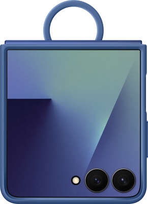 Клип-кейс Samsung Ring Case (Silicone) Z Flip7 Синий