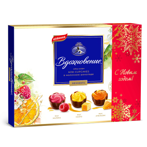 Конфеты в коробке Вдохновение Fruzipan Mango&Coconut с манго и кокосом, 145 г