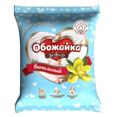 Зефир Обожайка ванильный, СКФ, 280 гр