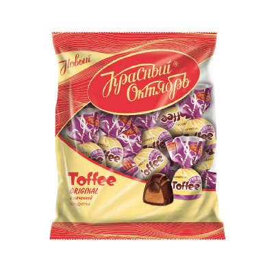 Конфеты Toffee Original с начинкой, Красный Октябрь,  250 гр.