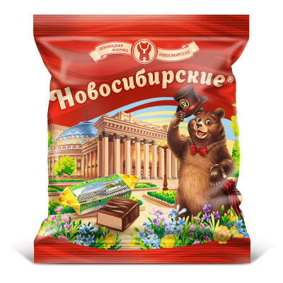 Конфеты Новосибирские, Шоколадная фабрика Новосибирская, 200 гр.