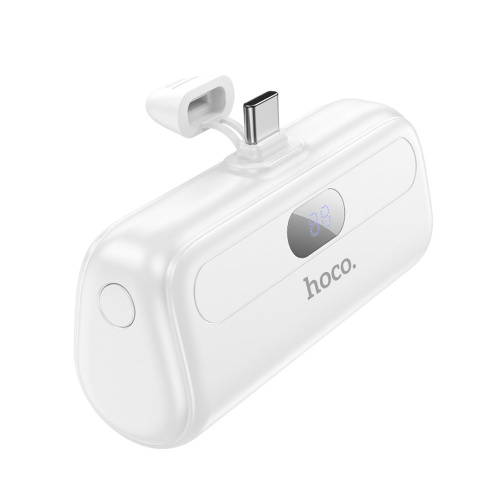 Внешний аккумулятор Hoco J116 Cool 5000mAh Type-C/Lightning (белый)