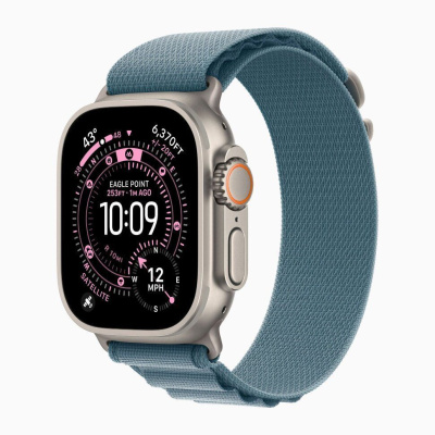 Ремешок Apple для Watch Ultra 49mm Natural Light Blue Alpine Loop (M)