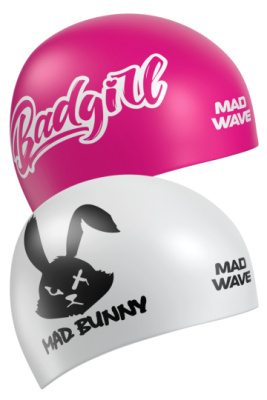 Силиконовая шапочка для плавания Reverse Bad girl