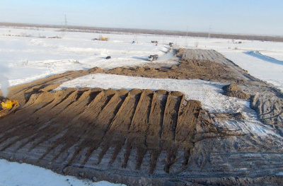 Начата отсыпка технологической площадки для строительства Ленского моста в Якутии / ЯСИА   Республика Саха (Якутия)