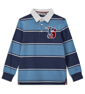 Поло с длинным рукавом для мальчика