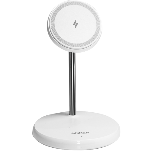 Зарядное устройство беспроводное Anker  7.5 W PowerWave Magnetic 2-in-1 Stand, белое
