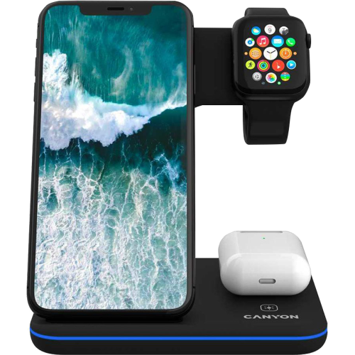 Зарядное устройство беспроводное Canyon WS-303, черное