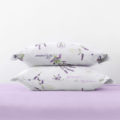 Комплект наволочек Lavender с ушками, лаванда