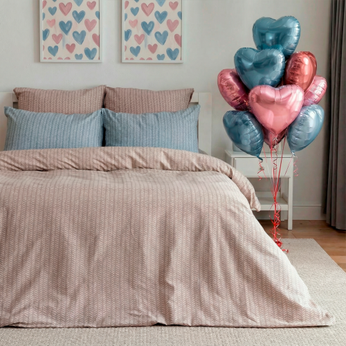 Постельное белье Gustavo, бежевое