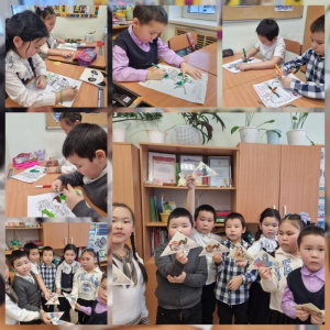 Учащиеся школы Сюльдюкара написали в преддверии Дня защитника Отечества письма солдатам /    