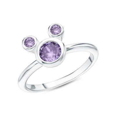 Серебряное кольцо с фианитами