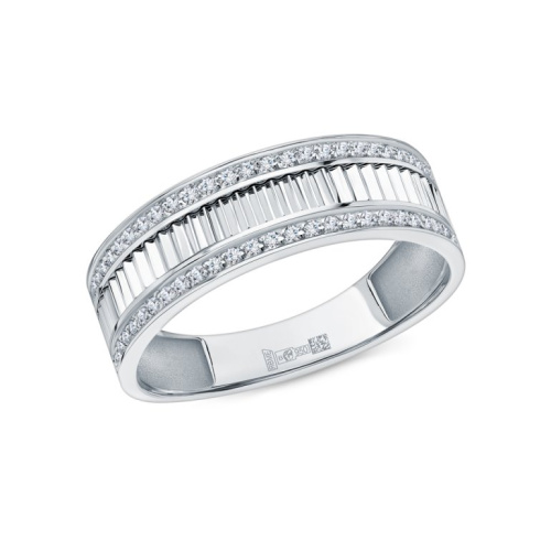 Платиновое кольцо с бриллиантами природными