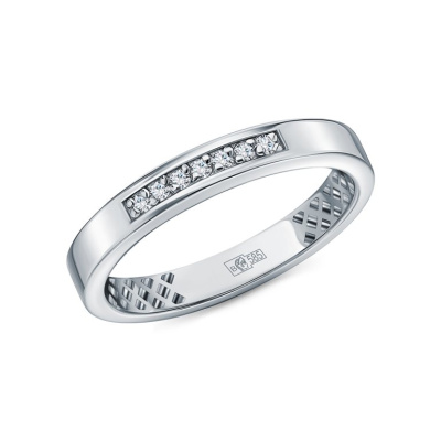 Золотое кольцо с бриллиантами природными