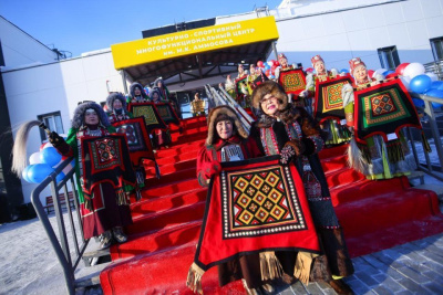 В Хатырыкском наслеге Намского района открыли культурно-спортивный центр имени Максима Аммосова / ЯСИА  Намский Республика Саха (Якутия)