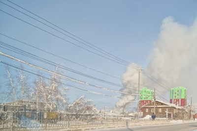 В Якутске в районе Залога произошел пожар UPD / Дьулустаан Сергеев Якутск Якутск Республика Саха (Якутия)