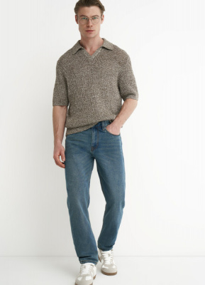 Базовые зауженные джинсы, Синий