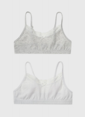 Топ для девочек, 2 шт., Белый