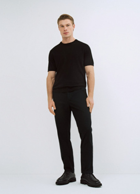Базовые брюки-чиносы из твила, Черный