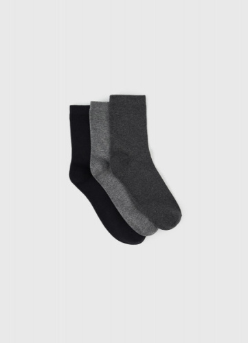 Носки для мальчиков, 3 пары, Серый