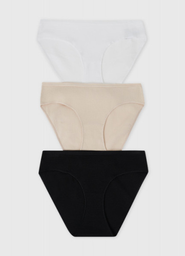 Трусы для девочек, 3 шт., Бежевый