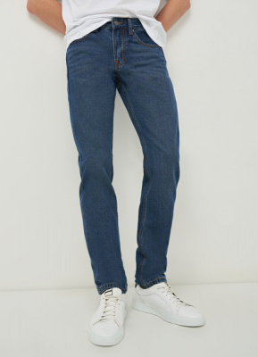 Зауженные джинсы, Синий