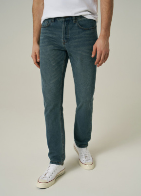 Зауженные джинсы, Синий