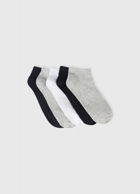Носки для девочек, 5 пар, Серый