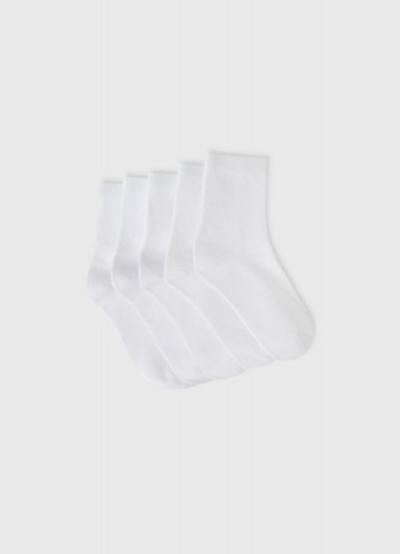 Носки для девочек, 5 пар, Белый