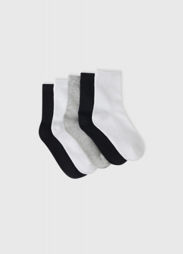 Носки для девочек, 5 пар, Черный