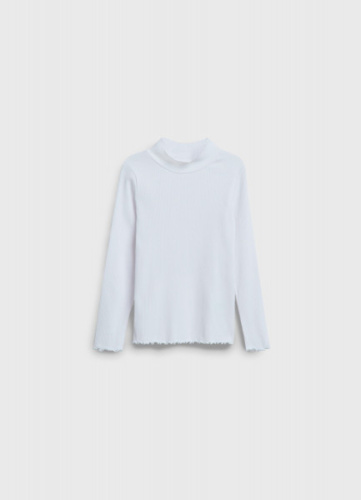 Лонгслив для девочек, Белый