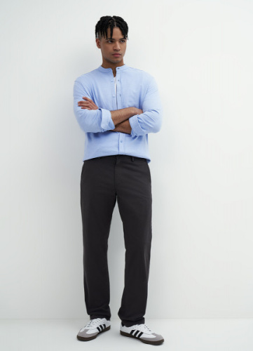 Базовые брюки-чиносы Regular, Серый